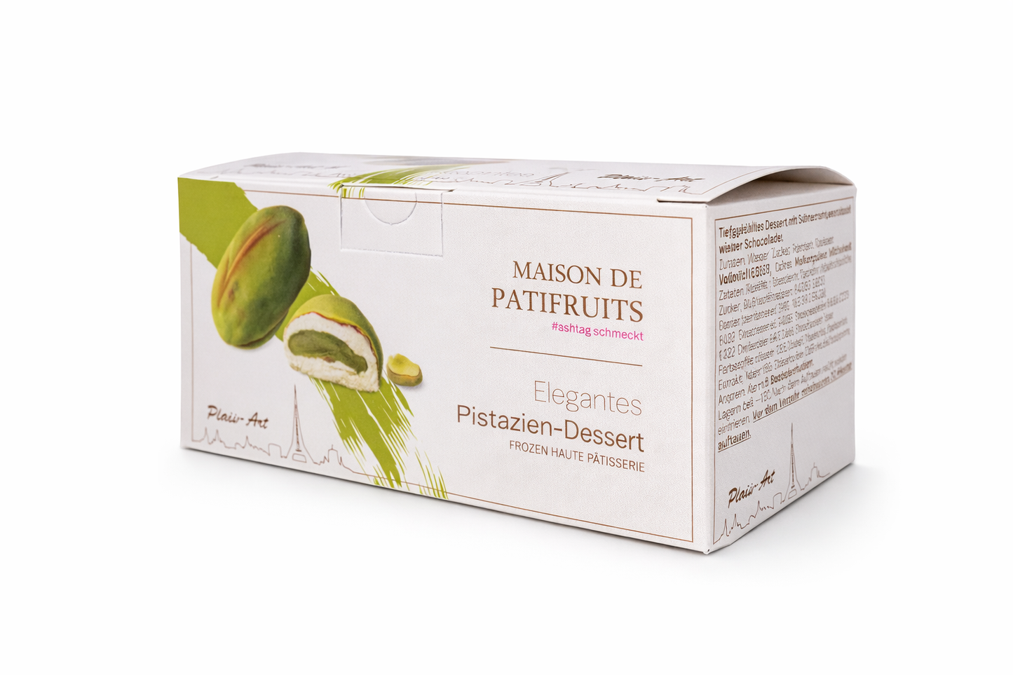 Realistisches Pistazien Frucht Dessert in (120g) 