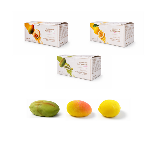 Realistisches Frucht Dessert 3 Sorten